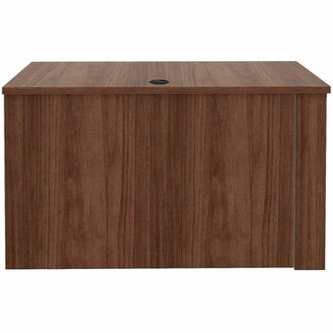 Lorell Essentials Sit-Stand Return Shells, 27.5" x 47.3" x 23.6", Finish: Walnut (LLR69965)