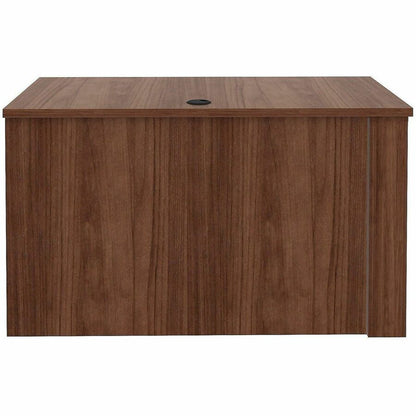 Lorell Essentials Sit-Stand Return Shells, 27.5" x 47.3" x 23.6", Finish: Walnut (LLR69965)