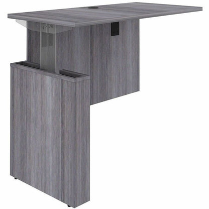 Lorell Essentials Sit-Stand Return Shells, 27.5" x 47.3" x 23.6", Finish: Weathered Charcoal (LLR69528)
