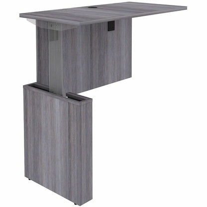 Lorell Essentials Sit-Stand Return Shells, 27.5" x 47.3" x 23.6", Finish: Weathered Charcoal (LLR69528)