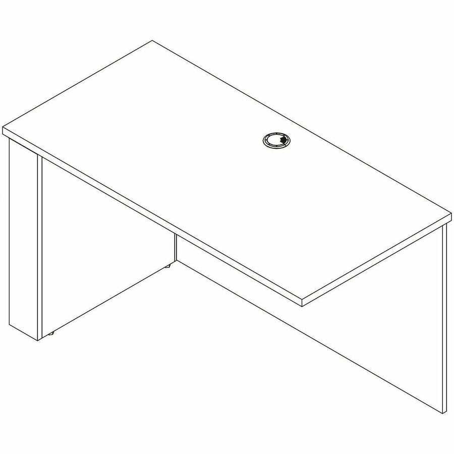 Lorell Essentials Sit-Stand Return Shells, 27.5" x 47.3" x 23.6", Finish: Cherry (LLR69425)