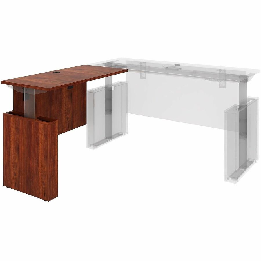 Lorell Essentials Sit-Stand Return Shells, 27.5" x 47.3" x 23.6", Finish: Cherry (LLR69425)