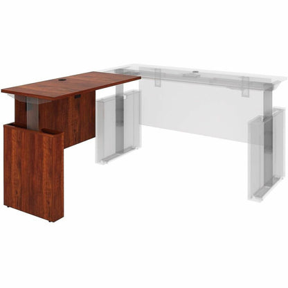 Lorell Essentials Sit-Stand Return Shells, 27.5" x 47.3" x 23.6", Finish: Cherry (LLR69425)