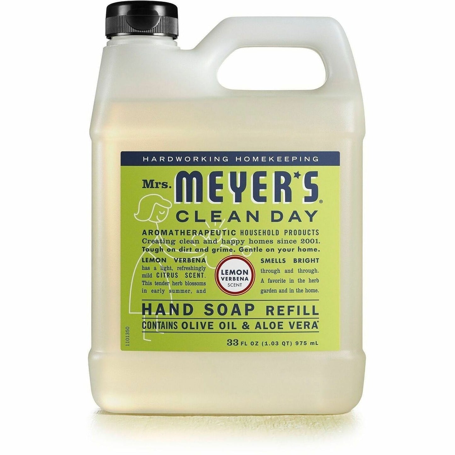 Mrs. Meyer's Clean Day Hand Soap, Lemon Verbena Scent, 1.03 quart, 6/Carton (SJN390058)