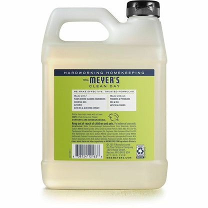 Mrs. Meyer's Clean Day Hand Soap, Lemon Verbena Scent, 1.03 quart, 6/Carton (SJN390058)