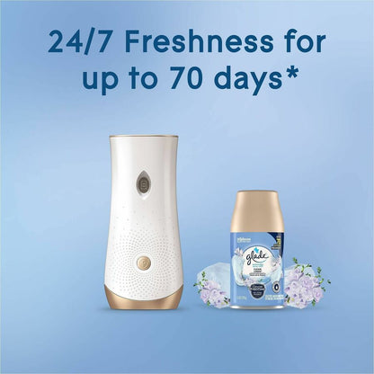 Glade Automatic Spray Refills, Aerosol, 6.2 fl oz, Clean Linen, 70 Day (SJN389270)