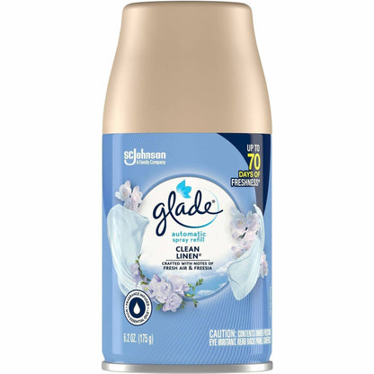 Glade Automatic Spray Refills, Spray, 6.2 fl oz, Clean Linen, 60 Day, Long Lasting (SJN389374)
