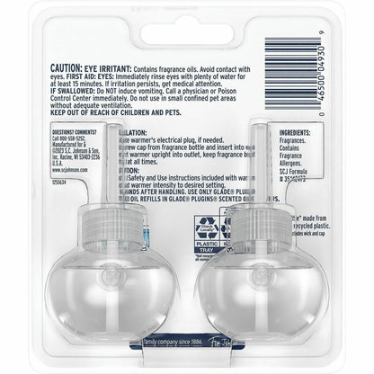 Glade PlugIns Refill, Oil, Juniper & Teak, 2/Pack (SJN397751)