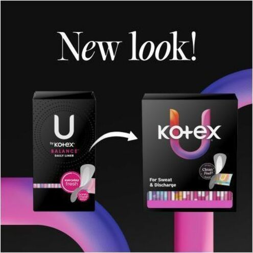U by Kotex Wrapped Panty Liners, Individually Wrapped, 120/Box (KCC58311)