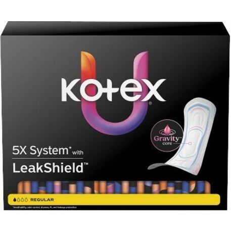 U by Kotex Ultra-Thin Period Pads, 44/Box, 4/Carton (KCC58246CT)