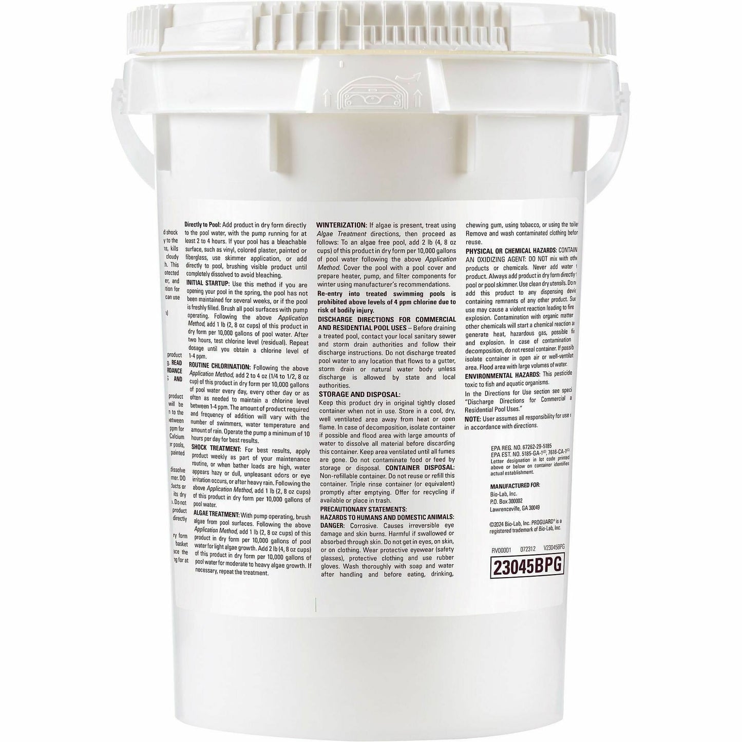 KIK Custom PRO GUARD Trichlor Granules  (KIKKPL23045BPG)