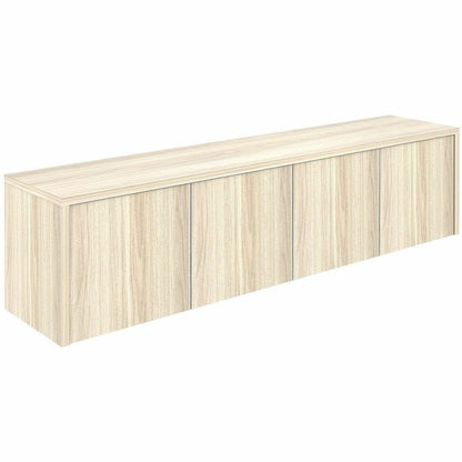 Lorell Essentials Wall-Mounted Hutche with Wood Doors, 17" x 72" x 15", Modern Elm (LLR66346)