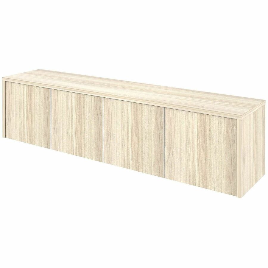 Lorell Essentials Wall-Mounted Hutche with Wood Doors, 17" x 72" x 15", Modern Elm (LLR66346)