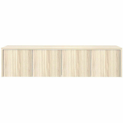Lorell Essentials Wall-Mounted Hutche with Wood Doors, 17" x 72" x 15", Modern Elm (LLR66346)