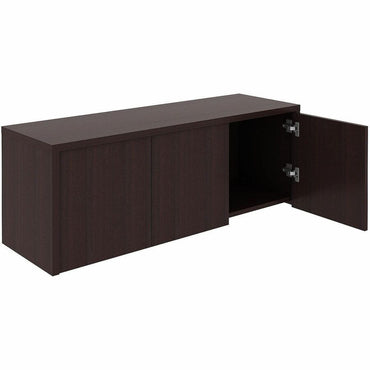 Lorell Essentials Wall-Mounted Hutches with Wood Doors, 17" x 48" x 15", Finish: Espresso, 3 Door(s) (LLR18280)