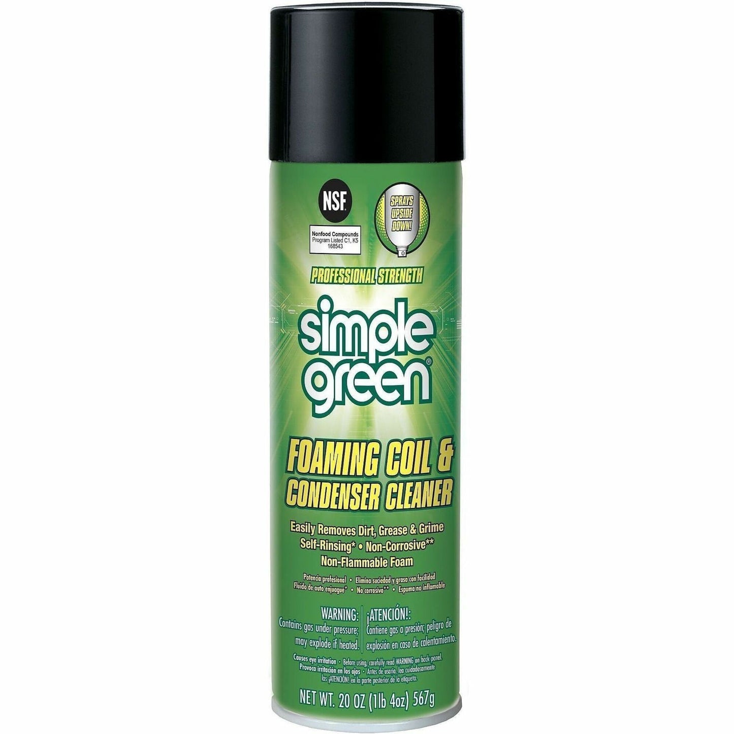 Simple Green Foaming Coil Cleaner, 20 fl oz, Caustic-free, Non-flammable, Unscented (SMP0113418)