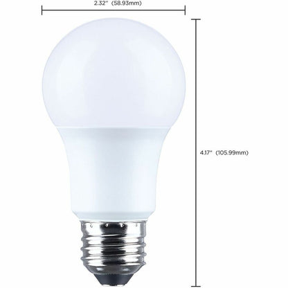 Satco 9.8W A19 LED Frosted Bulbs, 9.80 W, 60 W Incandescent Equivalent Wattage (SDNS14353)