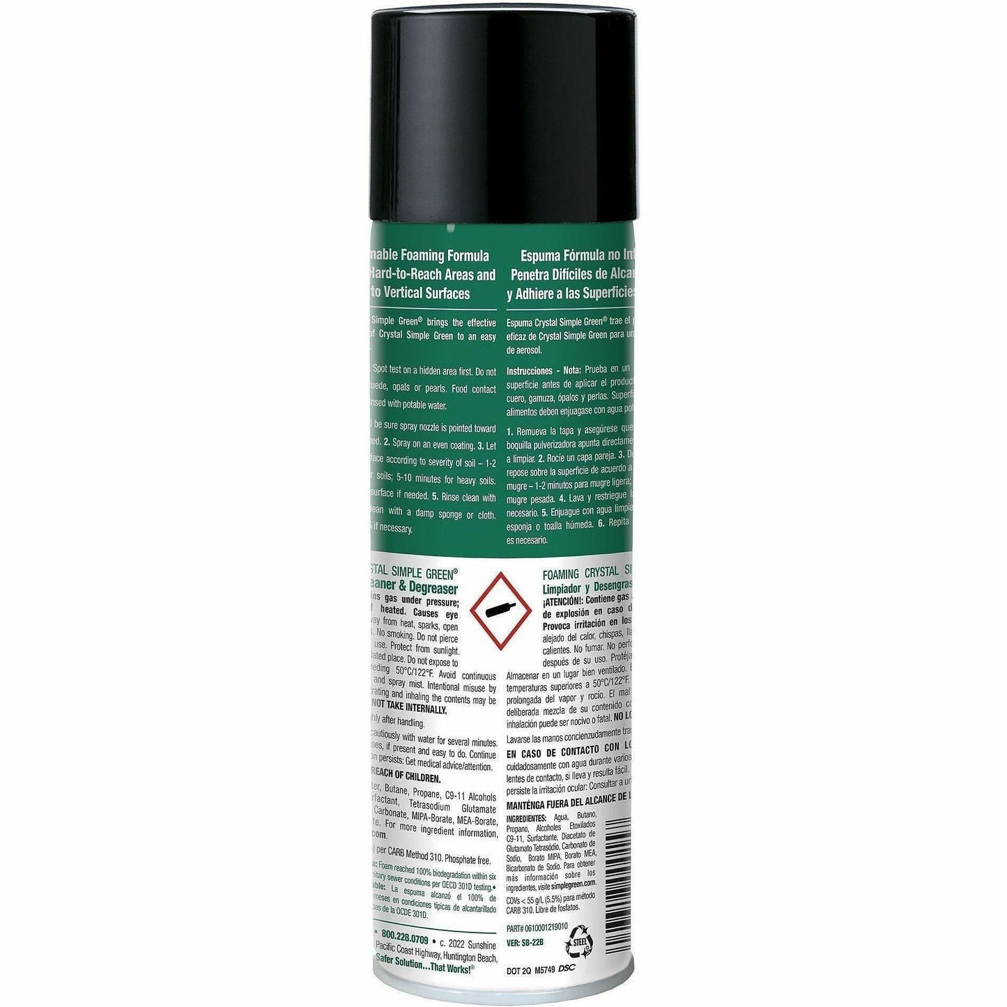 Simple Green Foaming Crystal Industrial Cleaner & Degreaser, 20 fl oz (SMP0619010)