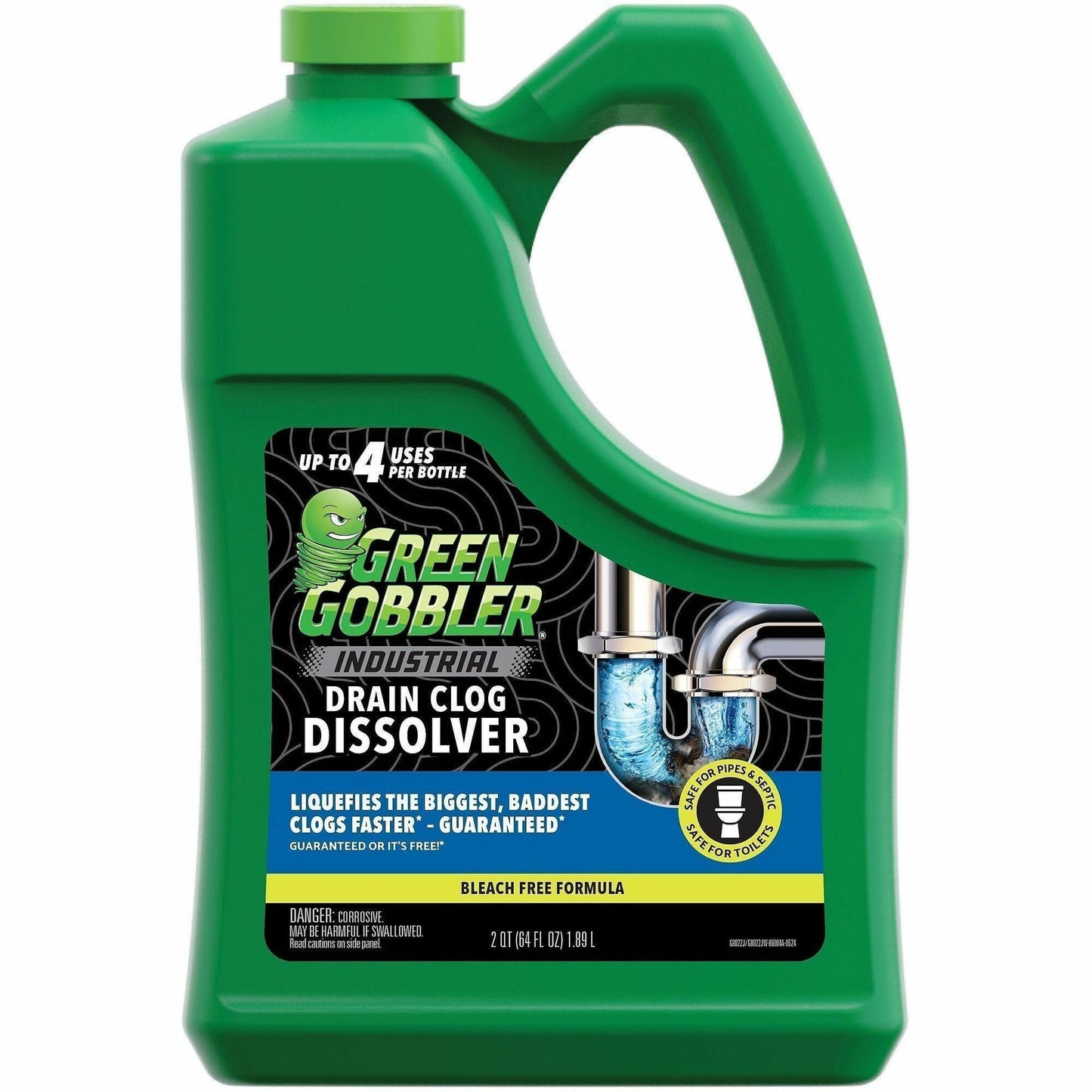 Green Gobbler Industrial Drain Clog Dissolver Gel, 64 fl oz (WMNG8022J)