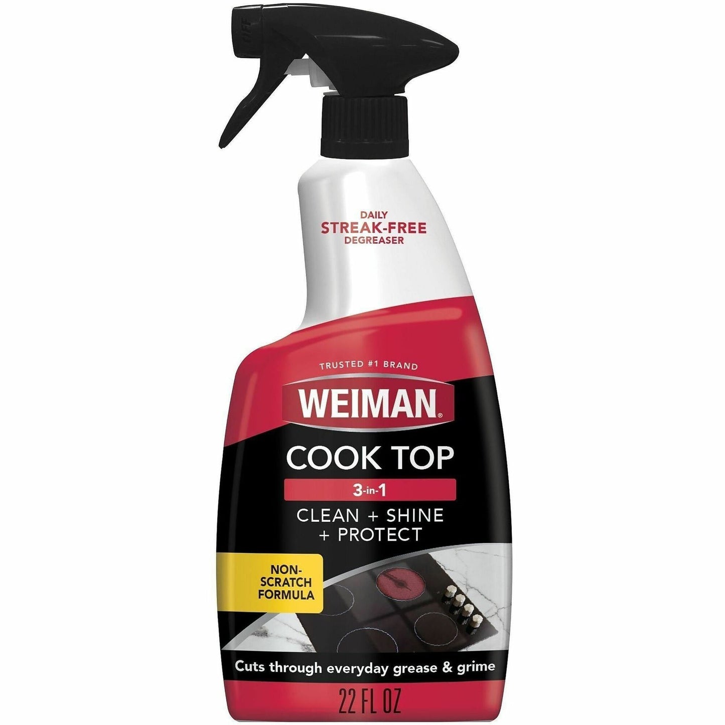 Weiman Stovetop Daily Cleaner, 22 fl oz, Apple Scent (WMN106F)