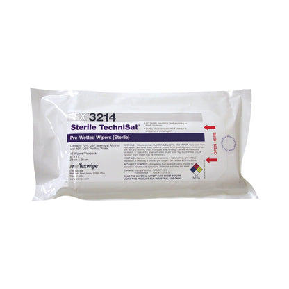 TechniSat® Surface Disinfectant Cleaner Premoistened Cleanroom Manual Pull Wipe 50 Count Soft Pack Alcohol Scent Sterile (1137902_PK)