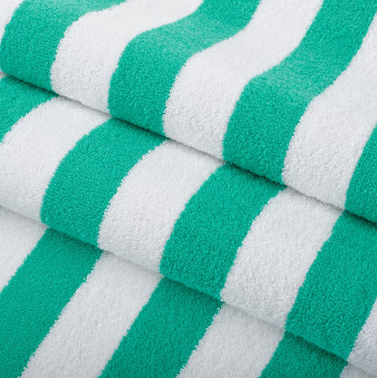 Hospeco® California Cabana Beach Towels 30x70 Green, 24/Case (HOSCABANA-GR-CS)