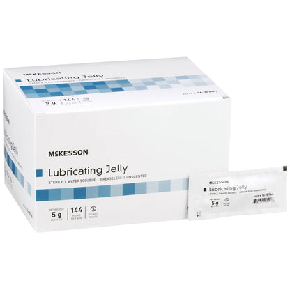 McKesson Lubricating Jelly 5 Gram Individual Packet Sterile (1066699_CS)