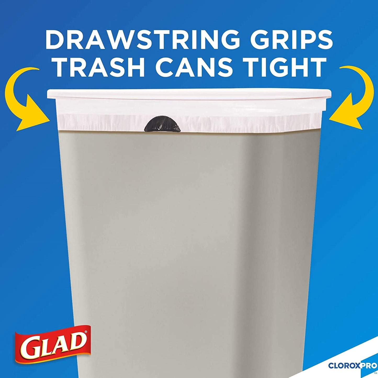 CloroxPro® Glad® ForceFlex Tall Kitchen Trash Bag 13 gal. Gray LLDPE 0.95 mil 24 X 28 Inch Flat Pack (741364_CS)