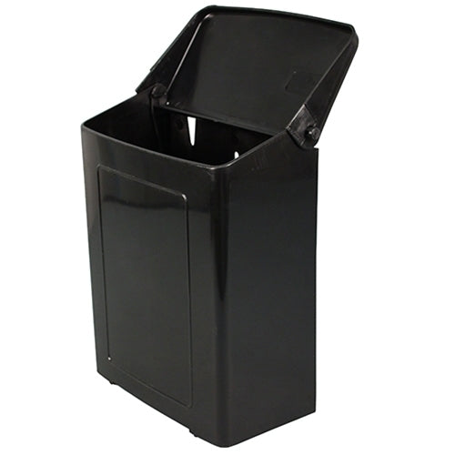Impact® Safe-Use Plastic Sanitary Napkin Receptacle, Black, 4/Case (IMP1103CT)