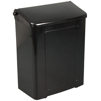 Impact® Safe-Use Plastic Sanitary Napkin Receptacle, Black, 4/Case (IMP1103CT)
