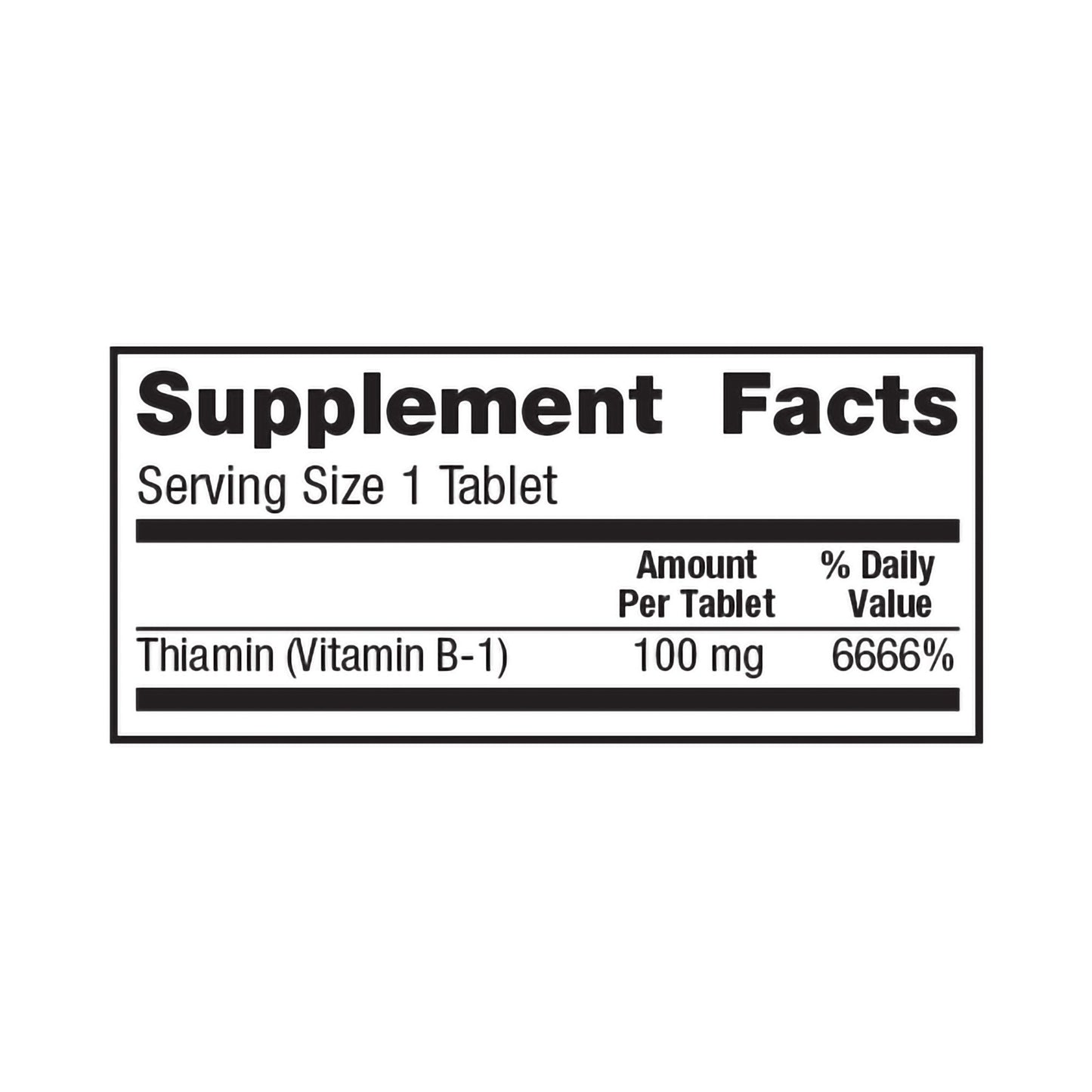 Geri-Care® Vitamin Supplement Vitamin B1 100 mg Strength Tablet 100 per Bottle (774606_CS)