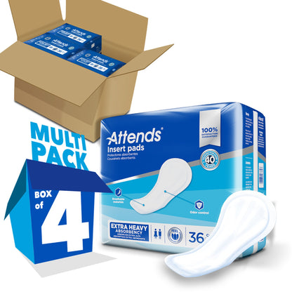 Attends® Insert Pad Incontinence Liner 16-1/2 Inch Length Heavy Absorbency Polymer Core One Size Fits Most (1186543_PK)