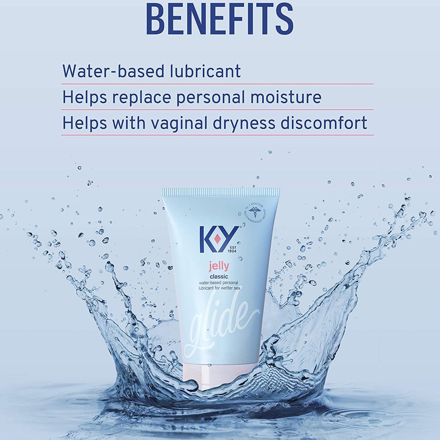 K-Y® Personal Lubricant 2 oz. Tube NonSterile (1088354_EA)