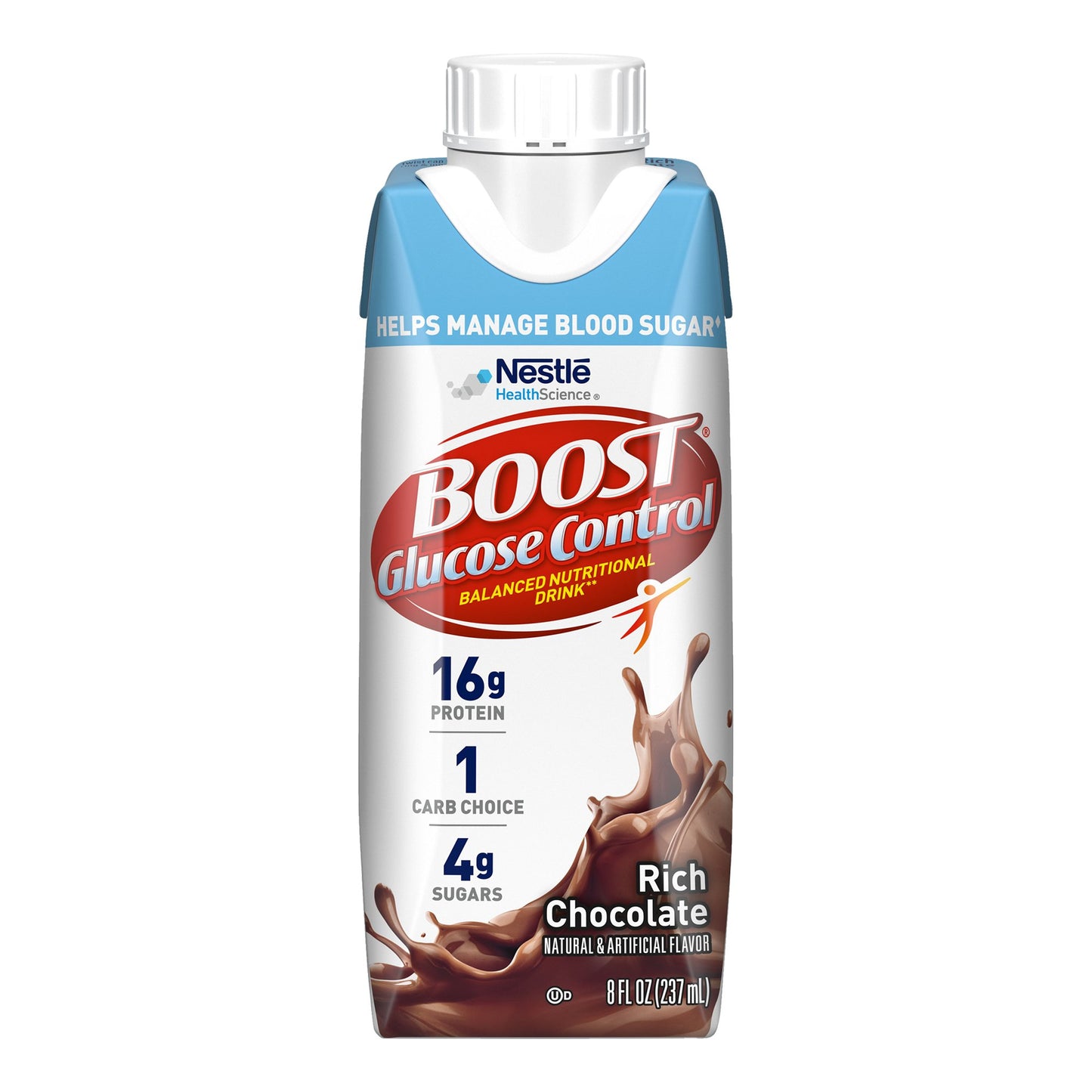 Boost Glucose Control® Oral Supplement Rich Chocolate Flavor Liquid 8 oz. Carton (1178516_EA)