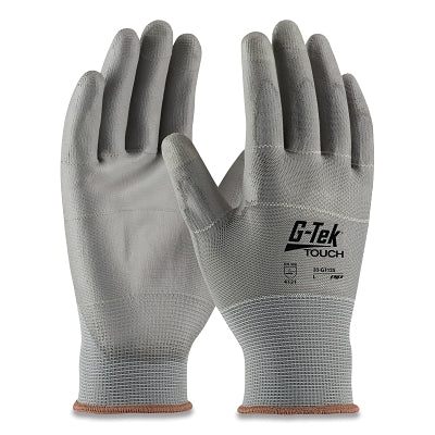 PIP TouchSeamless Knit Nylon/Polyester Gloves, Polyurethane, Medium, Gray (112-33-GT125M)