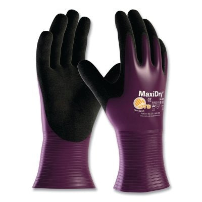 PIP MaxiDry Ultra Lightweight Nitrile Gloves, Nitrile, Small, Black/Purple (112-56-426S)