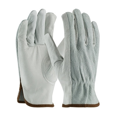 PIP Regular Grade Top Grain Split Cowhide Leather Drivers Gloves, X-Large, Natural (112-68-161SBXL)