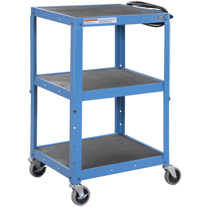 Global Industrial Steel Audio Visual & Instrument Cart - Blue (WB113116BL)