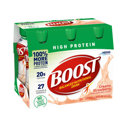 Boost® High Protein Oral Supplement Creamy Strawberry Flavor Liquid 8 oz. Bottle (1178448_CS)