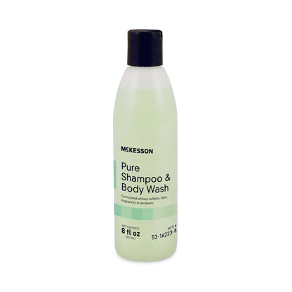McKesson Pure Shampoo and Body Wash 8 oz. Flip Top Bottle Unscented (1081635_CS)