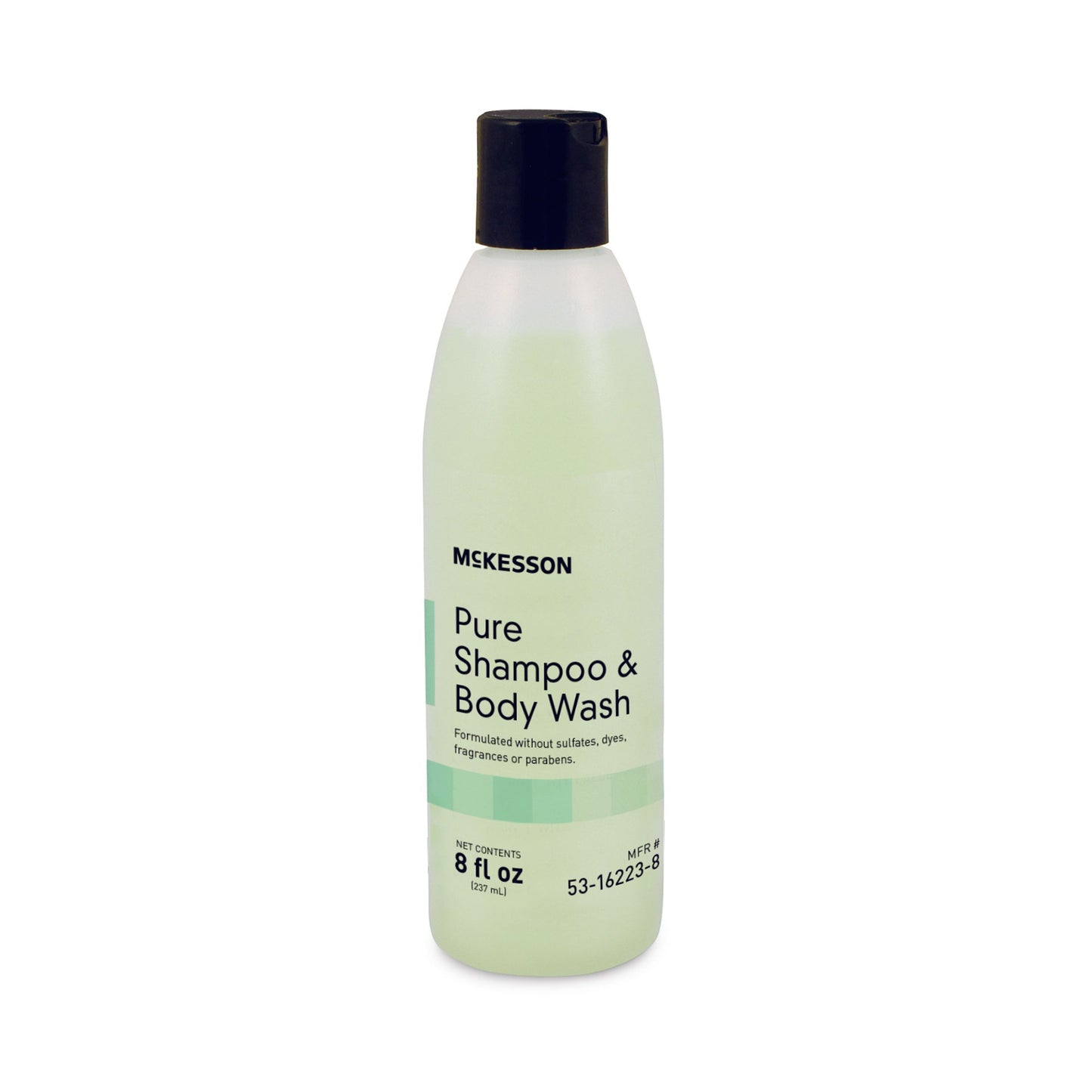 McKesson Pure Shampoo and Body Wash 8 oz. Flip Top Bottle Unscented (1081635_EA)