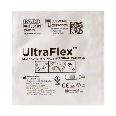 UltraFlex® Male External Catheter Self-Adhesive Seal Silicone Small (578102_EA)