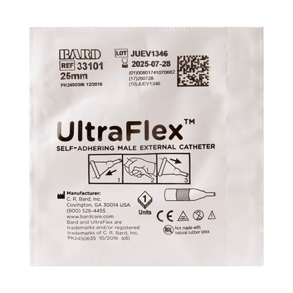 UltraFlex® Male External Catheter Self-Adhesive Seal Silicone Small (578102_BX)