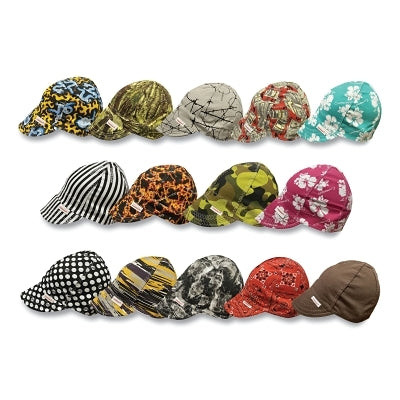 Comeaux Caps Style 1000 Single Sided Cap, One Size Fits Most, Assorted Solids (118-1000ESOL)