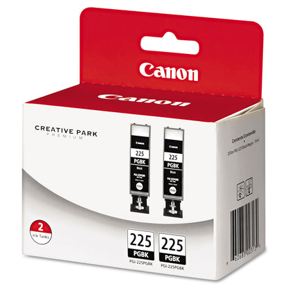 Canon® 4530B007AA (PGI-225) Ink, Black, 2/Pack (CNM4530B007)