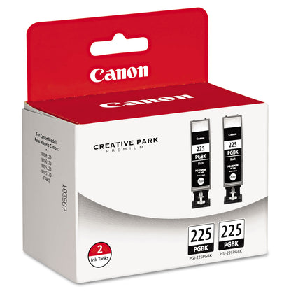 Canon® 4530B007AA (PGI-225) Ink, Black, 2/Pack (CNM4530B007)