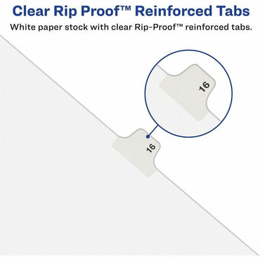 Avery Individual Legal Exhibit Dividers, Avery Style, 1 Printed Tab(s), Digit, 25, 1 Tab(s)/Set, 8.5" x 11" (AVE01025)
