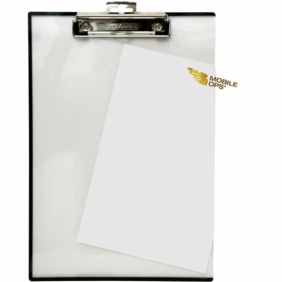 Baumgartens Quick Reference Clipboard, 0.5" Clip Capacity, Holds 8.5 x 11 Sheets, Clear (BAUTA1611)