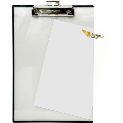 Baumgartens Quick Reference Clipboard, 0.5" Clip Capacity, Holds 8.5 x 11 Sheets, Clear (BAUTA1611)