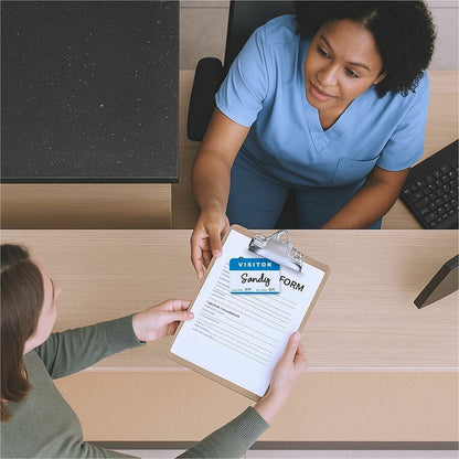 C-Line Adhesive Visitor Name Badges, Visitor, 3 1/2" x 2 1/4", 100/Box (CLI92245)